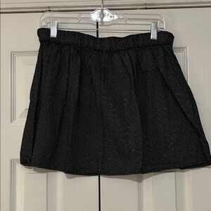 Old Navy Black Mini Skirt with White Micro Dot Detail